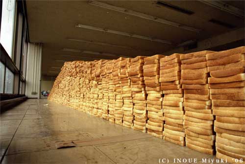 Freshly Torn Bread Arranged